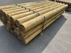Pressure Treated Southern Yellow Pine Fence Post 5"x8'