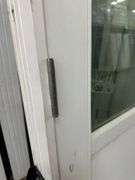 White Exterior 1/2 Glass Double Patio Door 72"x80"