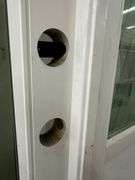 White Exterior 1/2 Glass Double Patio Door 72"x80"