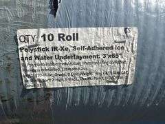 Polystick IR-Xe, Self-Adhered Ice and Water Underlayment 3'x65'