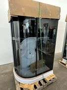 Black Luxury Shower 32"x47" RHD, Jetted, With Many Accessories