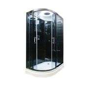 Black Luxury Shower 32"x47" RHD, Jetted, With Many Accessories