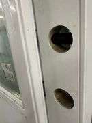 White Exterior 1/2 Glass Double Patio Door 72"x80"