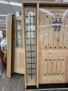 Exterior Castle Knotty Alder With Speakeasy Door 1-3-1 RH