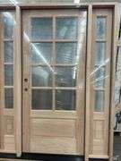 Exterior 8-Lite Mahogany Door 1-3-1 RH
