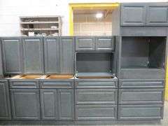 Newcastle Gray Kitchen Cabinet Set 12'x15'