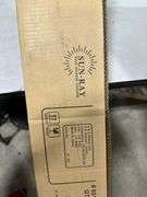 Sun-Ray 9 ft. x 7 ft. Rectangular Solar Lighted Market Patio Umbrella