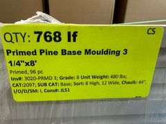 Primed Pine Base Molding 3 1/4"x8'
