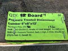Pressure Treated Dimensional Lumber 6"x8"x12'