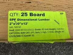 SPF Dimensional Lumber 2"x10"x12'