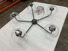 AR 28" Wide 5-Light Chandelier Bronze