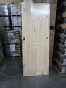 Unassembled Interior Knotty Pine Door 30"x80" LH