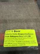 Exterior 9-Lite Marginal Craftsman Style Mahogany Door 1-3-1 RH