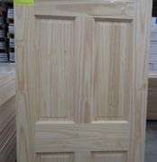 (5 Pack) Interior Clear Pine Door Slab 30"x80"