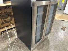 Velivi 24 in.Dual Zone French Door Beverage Cooler