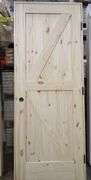 Unassembled Interior Knotty Pine Door 30"x80" LH