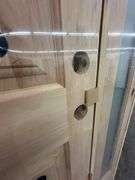 Exterior Castle Knotty Alder With Speakeasy Door 1-3-1 RH