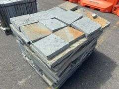 Sawn Edge Wall Stone, Natural Cleft Pattern Blue Stone