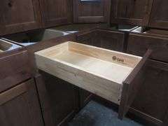 Rustic Walnut Shaker Kitchen Cabinet Set 10'x15'