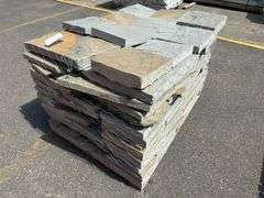Sawn Edge Wall Stone, Natural Cleft Pattern Blue Stone