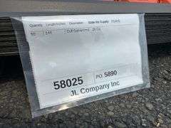 Dull Galvanized Metal Panel 3'x12'