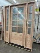 Exterior 8-Lite Mahogany Door 1-3-1 RH
