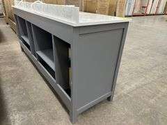 Miranda Dark Gray 84" Double Vanity