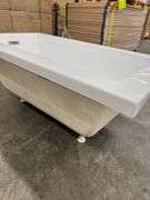 Neptune Munich White Drop-In Bathtub 59"x32"x23"