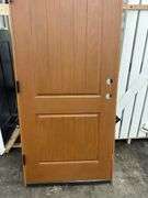Medium Walnut, Ext Fiberglass, 200PP Plank Panel W/Clavos, 36"x80" RH