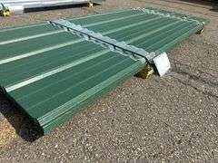 Textured Evergreen Corrugated Metal Panel 3'x8'