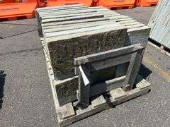 Natural Cleft Pattern Blue Stone, Full Color, 12" x 24" x 22 1/2"