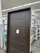 Dark Walnut, Ext Fiberglass, 107 Groove, 36"x80" RH