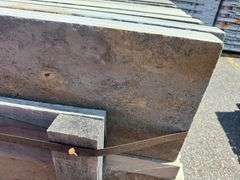 Natural Cleft Pattern Blue Stone, Full Color, 12" x 24" x 22 1/2"