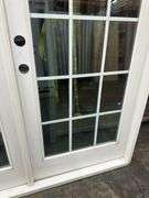 White Exterior 15 Lite Double Patio Door 72"x80"