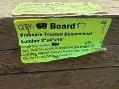 Pressure Treated Dimensional Lumber 2"x4"x16'