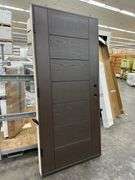 Dark Walnut, Ext Fiberglass, 107 Groove, 36"x80" RH