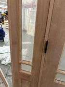 Exterior 9-Lite Marginal Craftsman Style Mahogany Door 1-3-1 RH