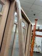 Exterior 9-Lite Marginal Craftsman Style Mahogany Door 1-3-1 LH