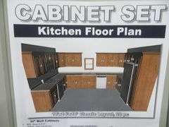 Assembled Stone Harbor Gray Kitchen Cabinet Set 10'x14'x10'