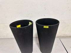 Veradek,Demi 26 in. Black Round Plastic Planter (2x$)