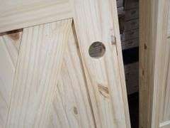 Unassembled Knotty Pine Door 30"x80" RH