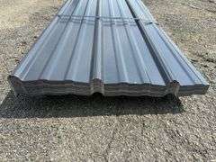 Dark Gray Corrugated Metal Panel 18"x12'