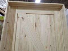Unassembled Interior Knotty Pine Door 30"x80" LH