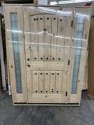 Exterior Castle Knotty Alder With Speakeasy Door 1-3-1 LH