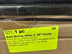 Dark Walnut, Indus 2, 30" Vanity
