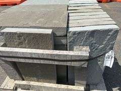 Natural Cleft Pattern Blue Stone, Full Color, 12" x 24 x 2" 1/2 - 3" Assorted Thickness