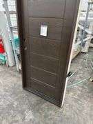 Dark Walnut, Ext Fiberglass, 107 Groove, 36"x80" RH