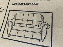 Abbyson Austin Leather Loveseat