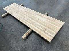 Live Edge, Birch Butcher Block Countertop, 1.5"x25"x98"