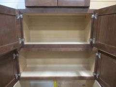 Rustic Walnut Shaker Kitchen Cabinet Set 10'x15'